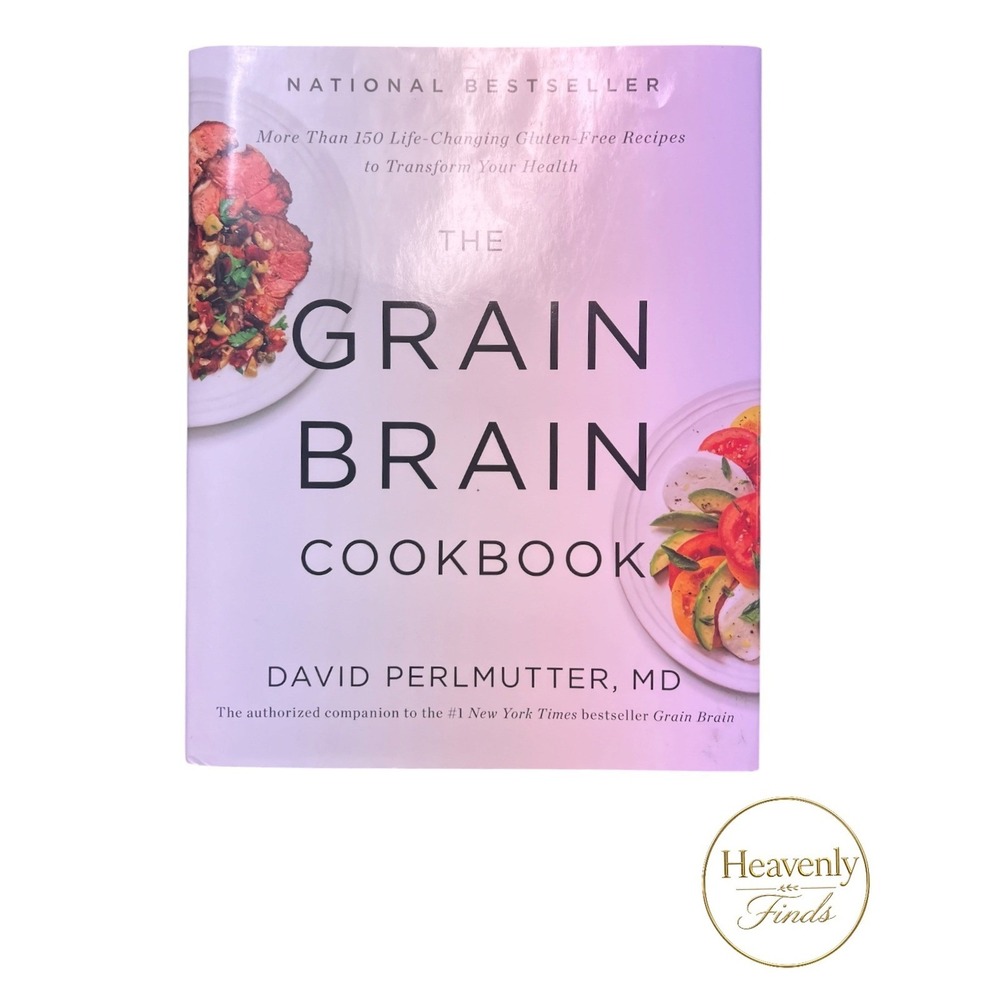 The Grain‎ Brain Cookbook Hardcover David Perlmutter MD Gluten Free Recipes New